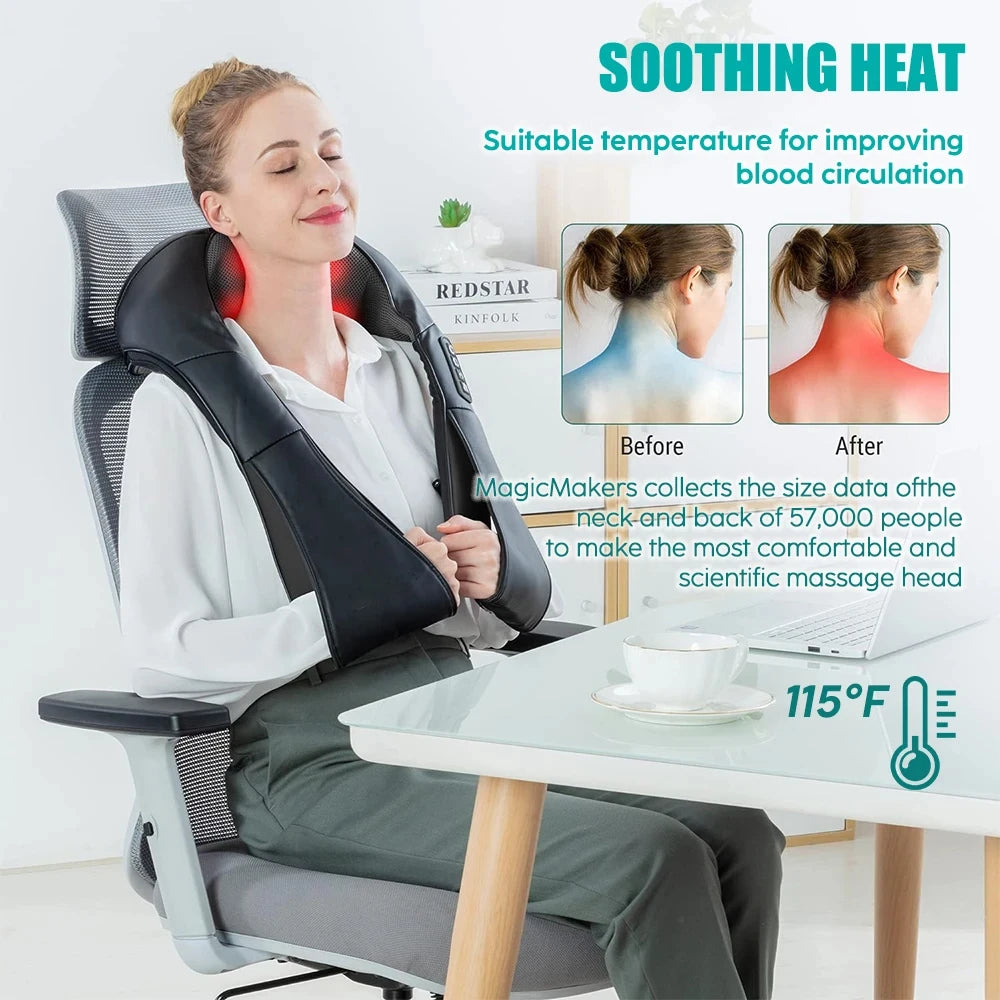 RelievoNeck Shiatsu Heat Massager